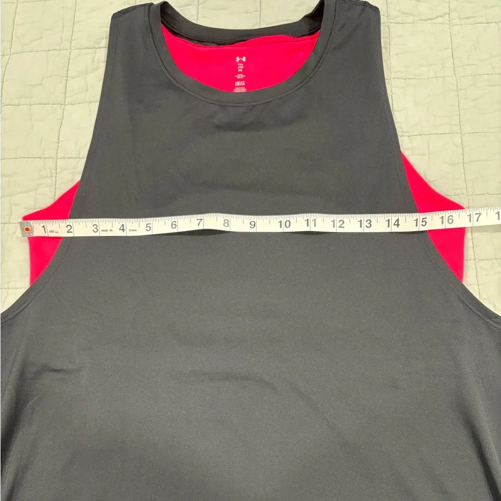 Under Armour Layered‎ Tank Black Pink Logo